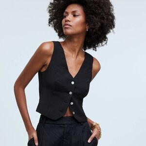 Madewell Katrina Crop Vest Top in Softdrape